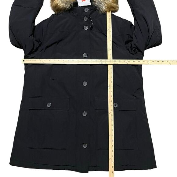 NWT Woman Within Arctic Parka Coat Black 18/20 3M Thinsulate Faux Fur Hood Long - Picture 8 of 8